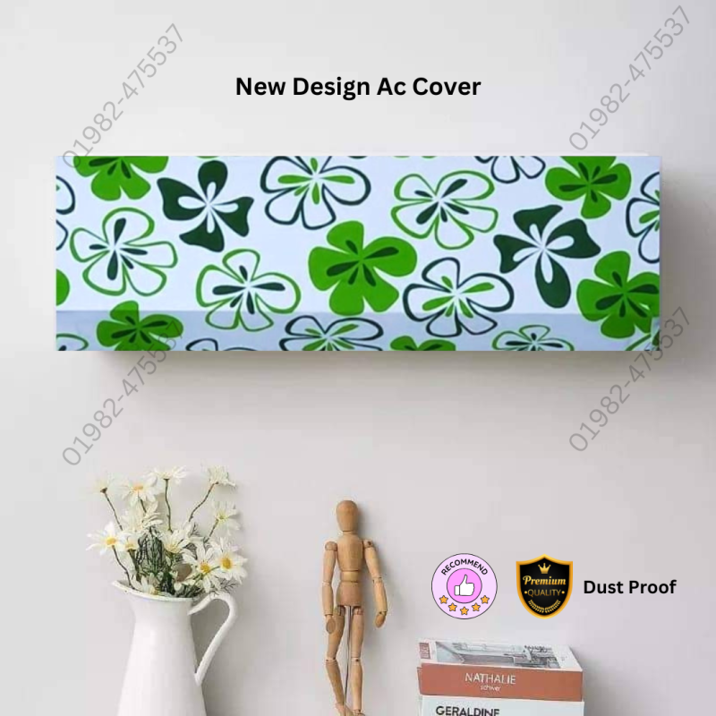 Original Ac Cover Size 2 Ton (New Luxury Sutra Flower Design)