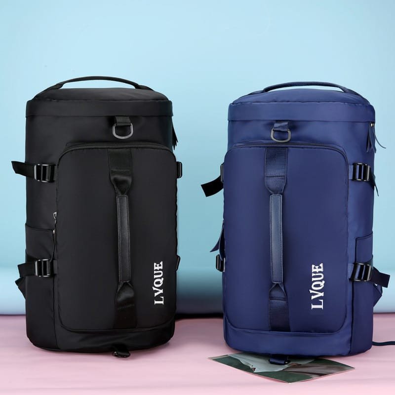 Normal Size LVQUE Waterproof Travel And Gym Bag Black