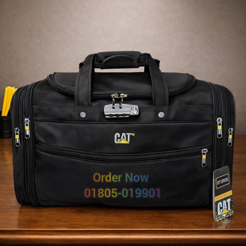 Super Big CAT Travel bag Black + সাথে ডেলিভারি চার্জ ফ্রি